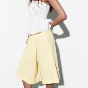 Zara Midi Wrap Style A-Line Skort NWT